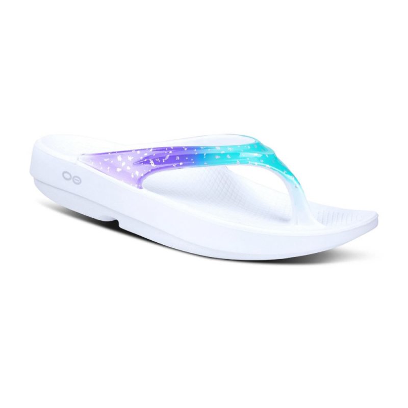 OOFOS Women's OOlala Limited Sandal - Confetti