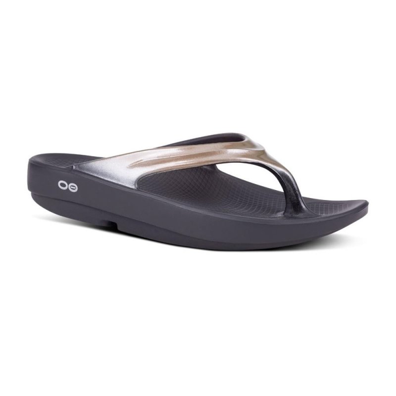 OOFOS Women's OOlala Luxe Sandal - Latte