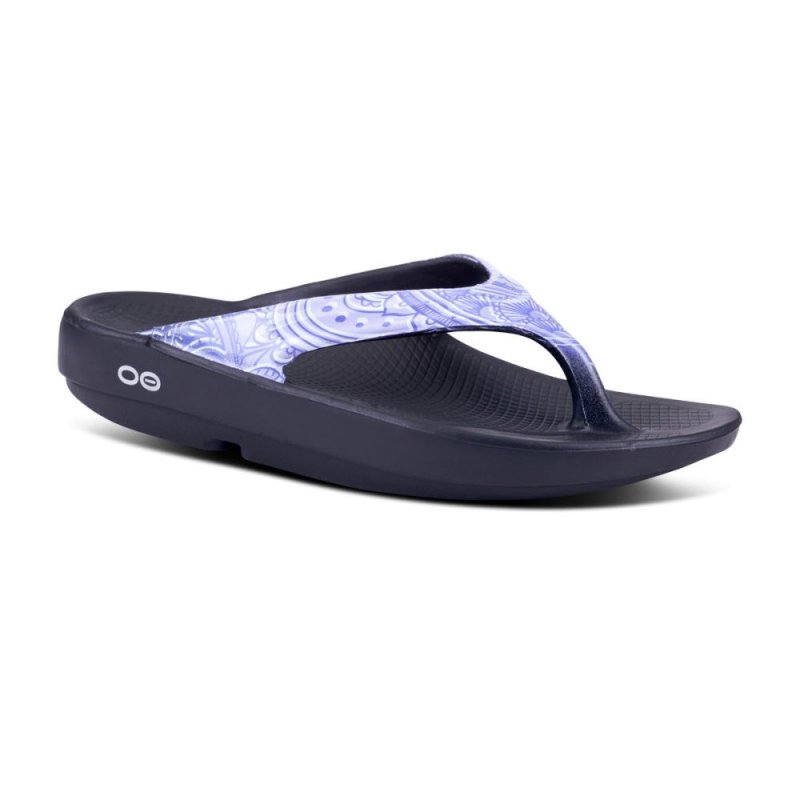 OOFOS Women's OOlala Limited Sandal - Lavender Paisley