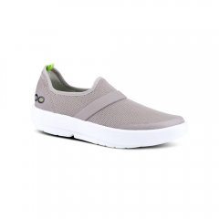 OOFOS Women's OOmg Low Shoe - White Gray