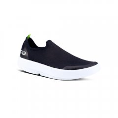 OOFOS Women's OOmg eeZee Low Shoe - White Black