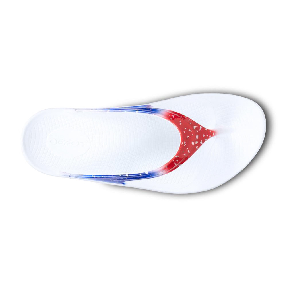 OOFOS Women's OOlala Limited Sandal - Firecracker