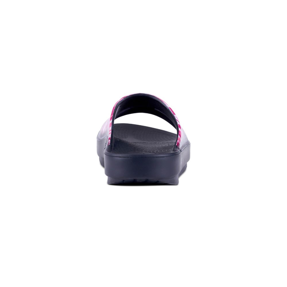 OOFOS Women's OOahh Luxe Slide Sandal - Project Pink Camo