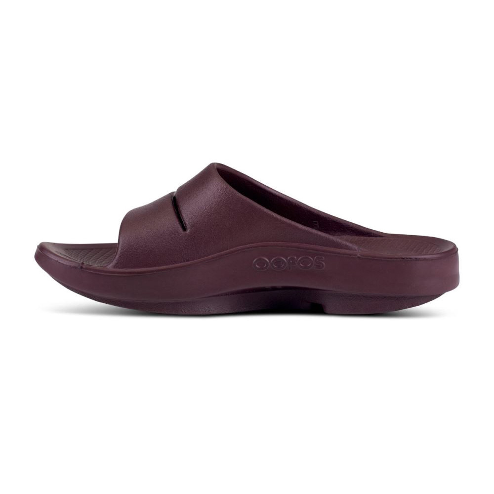 OOFOS Men's OOahh Slide Sandal - Cabernet