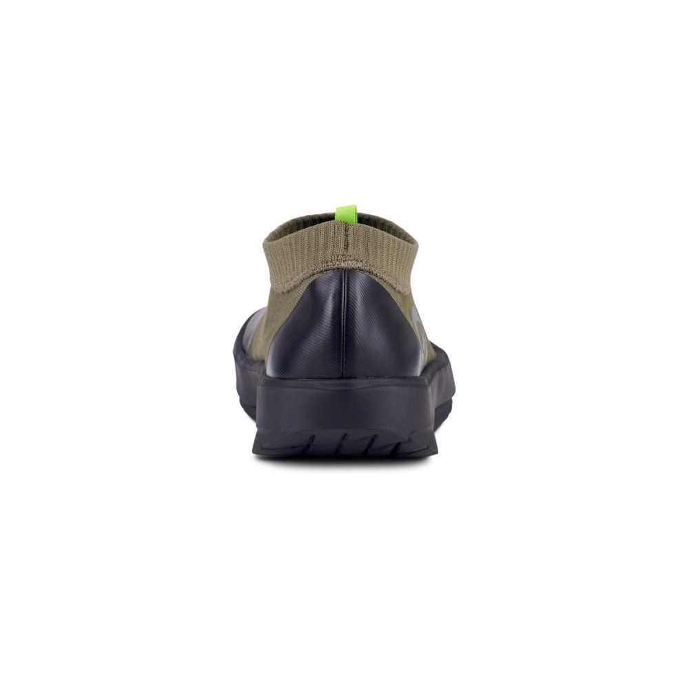OOFOS Men's OOmg eeZee Mid Shoe - Black & Green