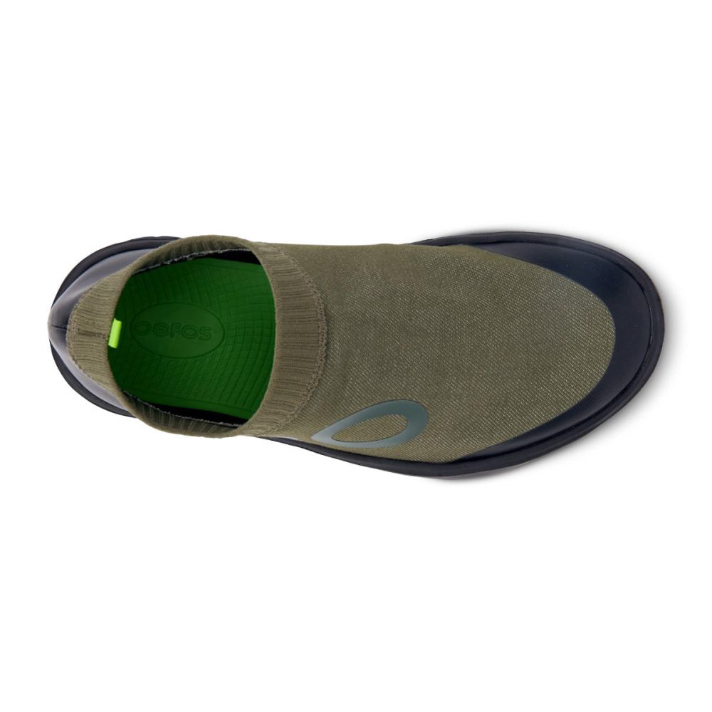 OOFOS Men's OOmg eeZee Mid Shoe - Black & Green