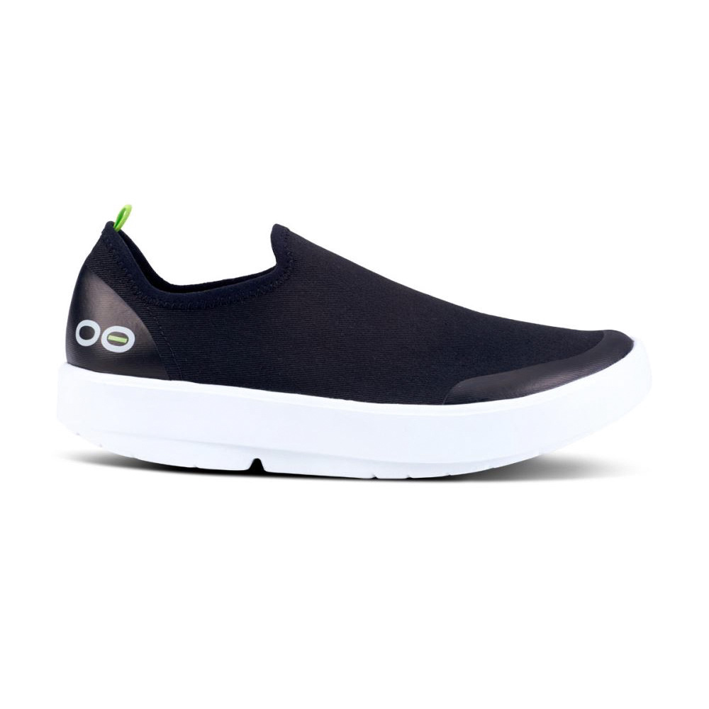OOFOS Women's OOmg eeZee Low Shoe - White Black