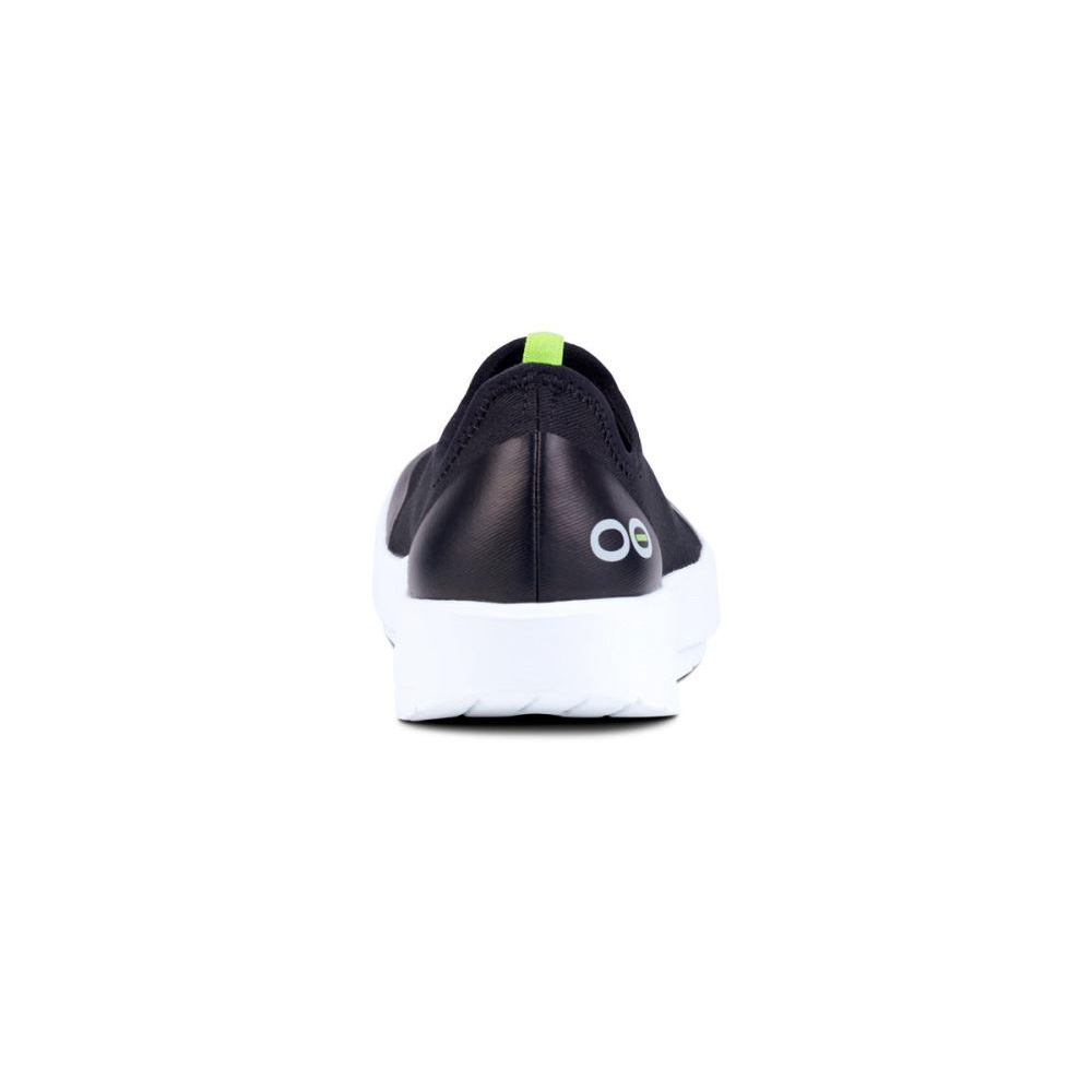 OOFOS Women's OOmg eeZee Low Shoe - White Black