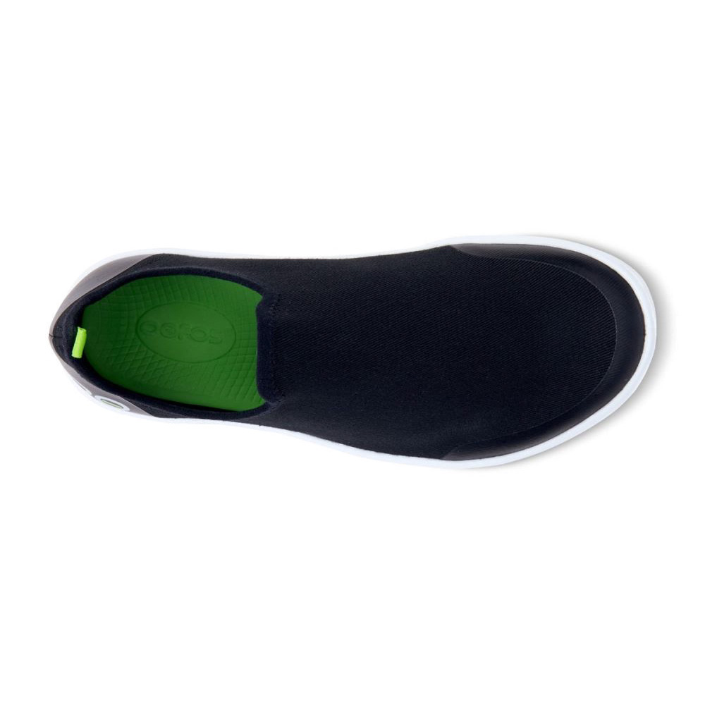 OOFOS Women's OOmg eeZee Low Shoe - White Black