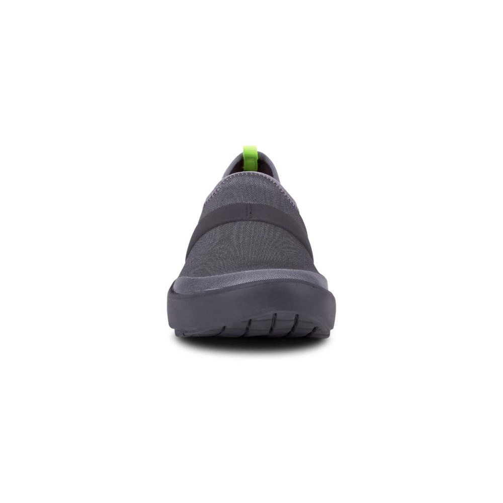 OOFOS Women's OOmg Fibre Low Shoe - Black Gray