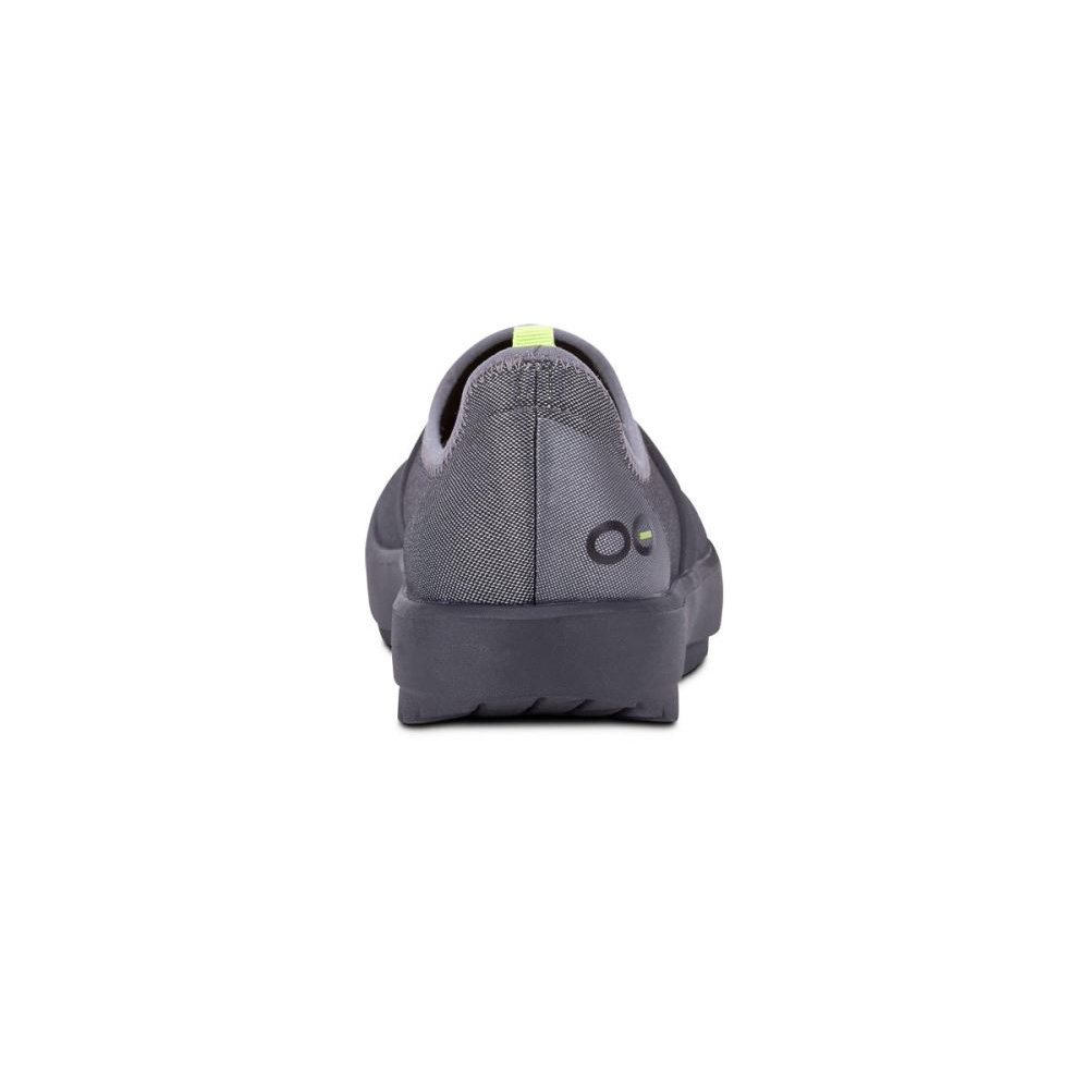 OOFOS Women's OOmg Fibre Low Shoe - Black Gray