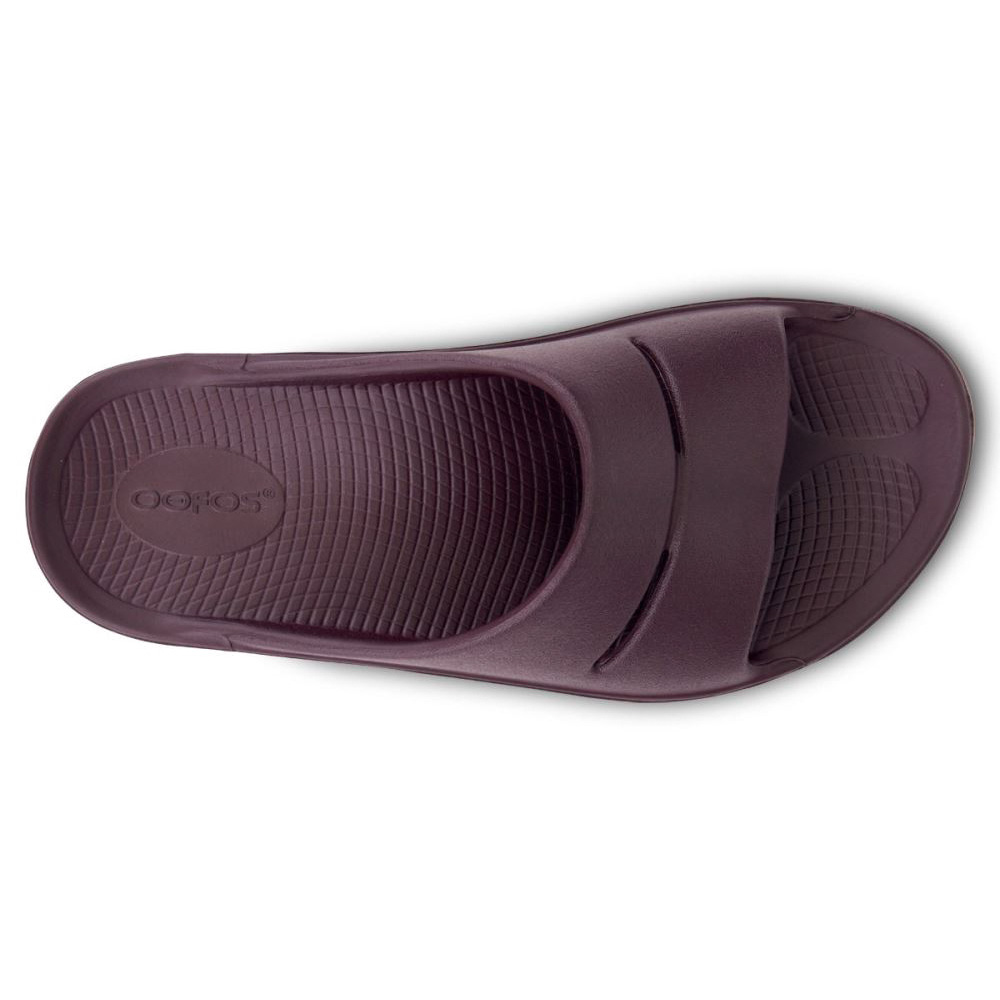 OOFOS Women's OOahh Slide Sandal - Cabernet