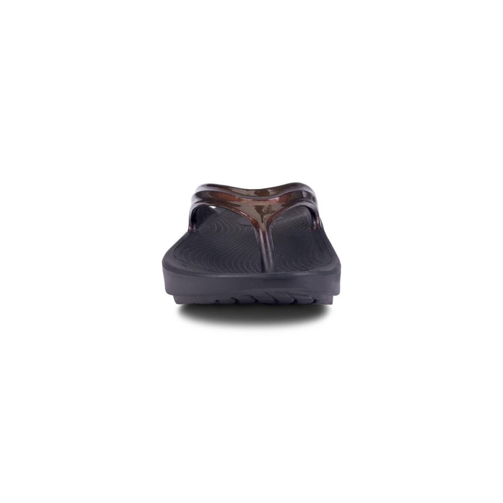 OOFOS Women's OOlala Luxe Sandal - Cabernet