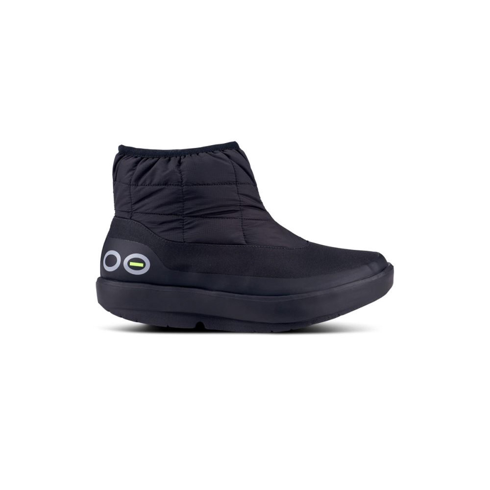 OOFOS Men's OOmg Low Boot - Black