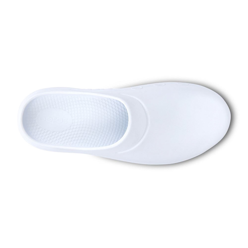 OOFOS Men's OOcloog Clog - White
