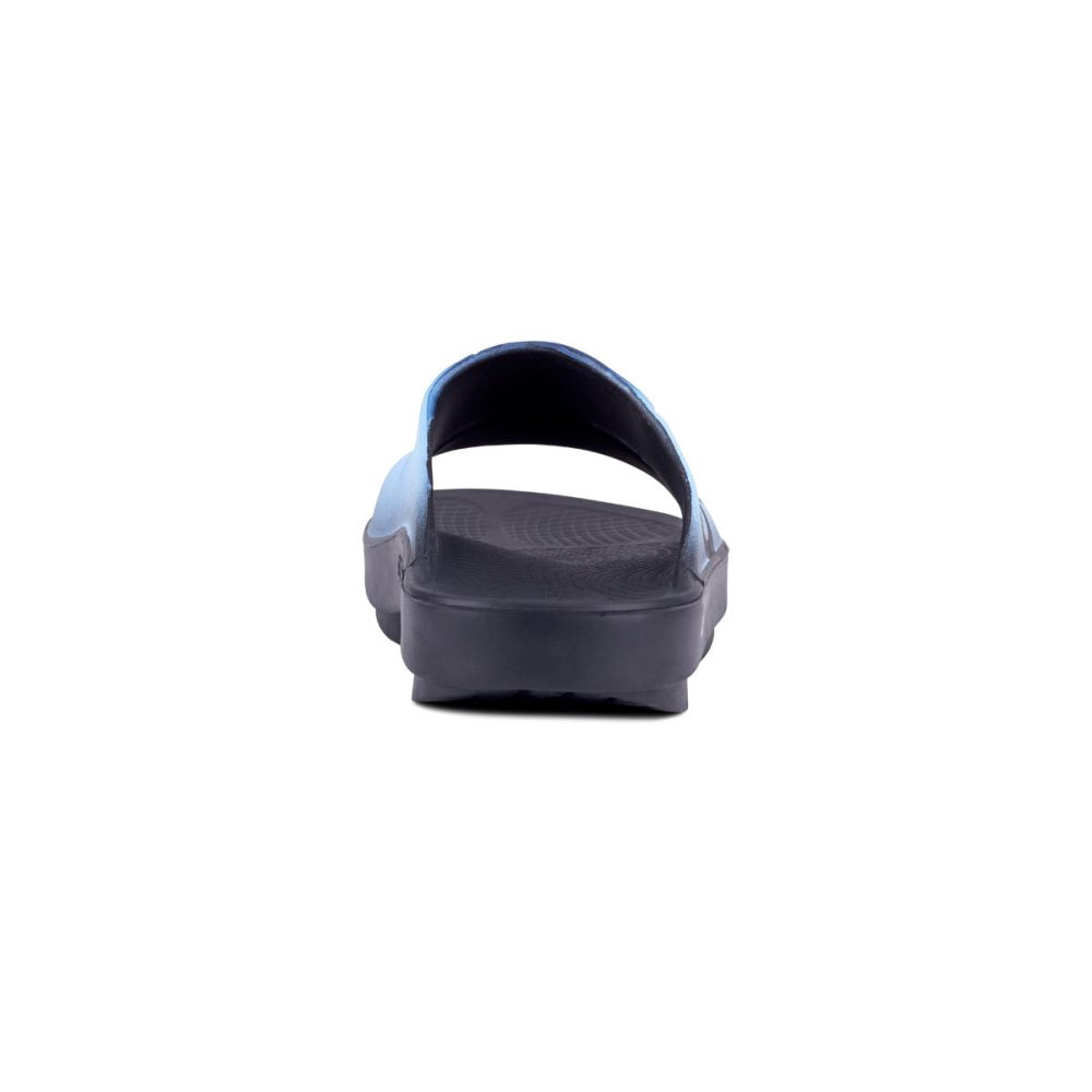 OOFOS Women's OOahh Sport Slide Sandal - Azul