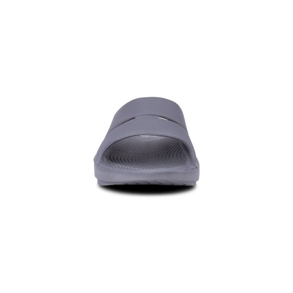 OOFOS Women's OOahh Slide Sandal - Slate