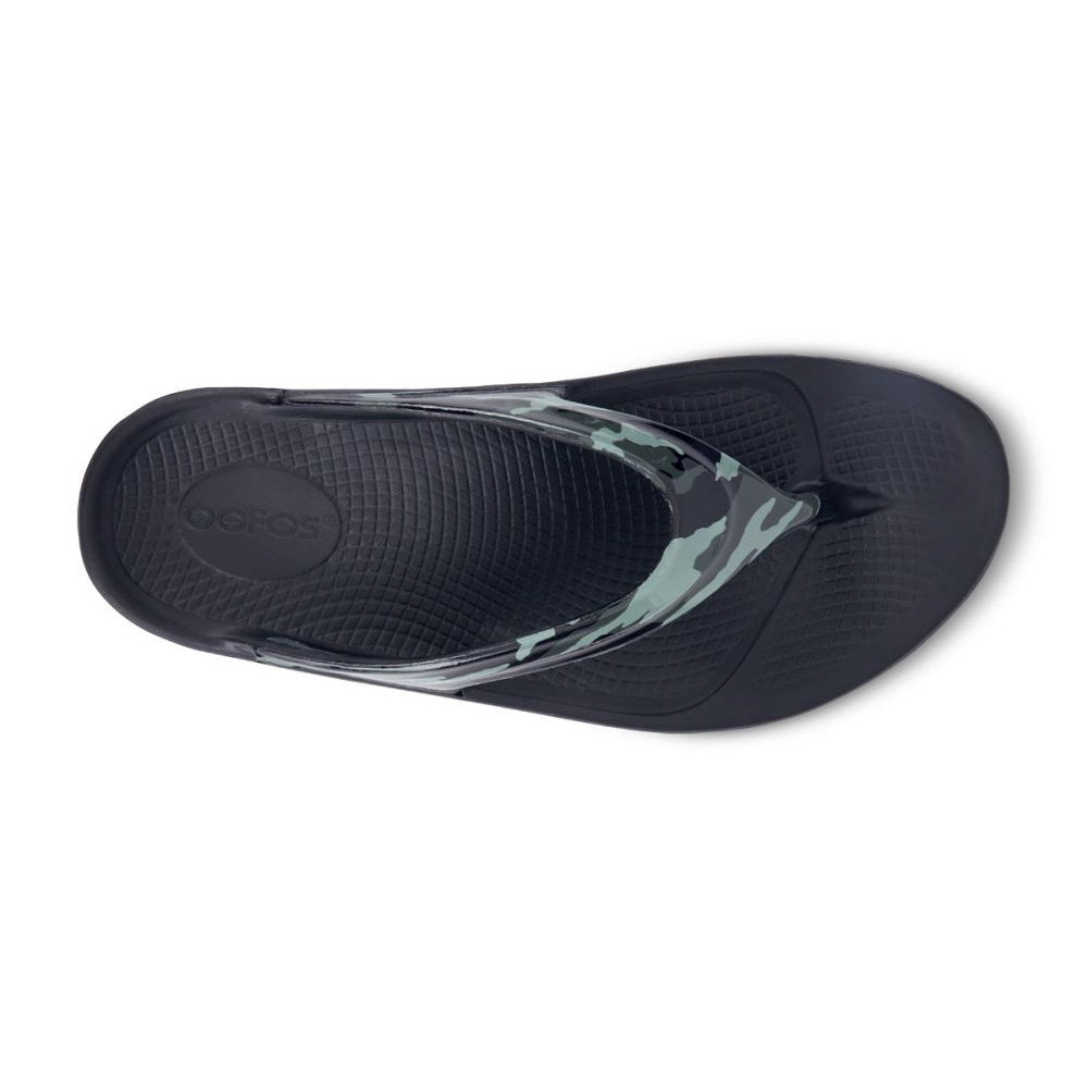 OOFOS Women's OOlala Limited Sandal - Green Camo