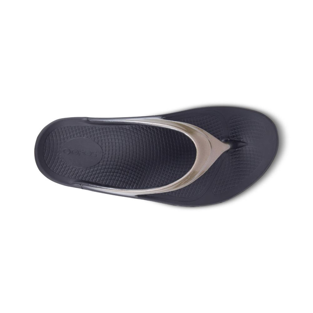 OOFOS Women's OOlala Luxe Sandal - Latte