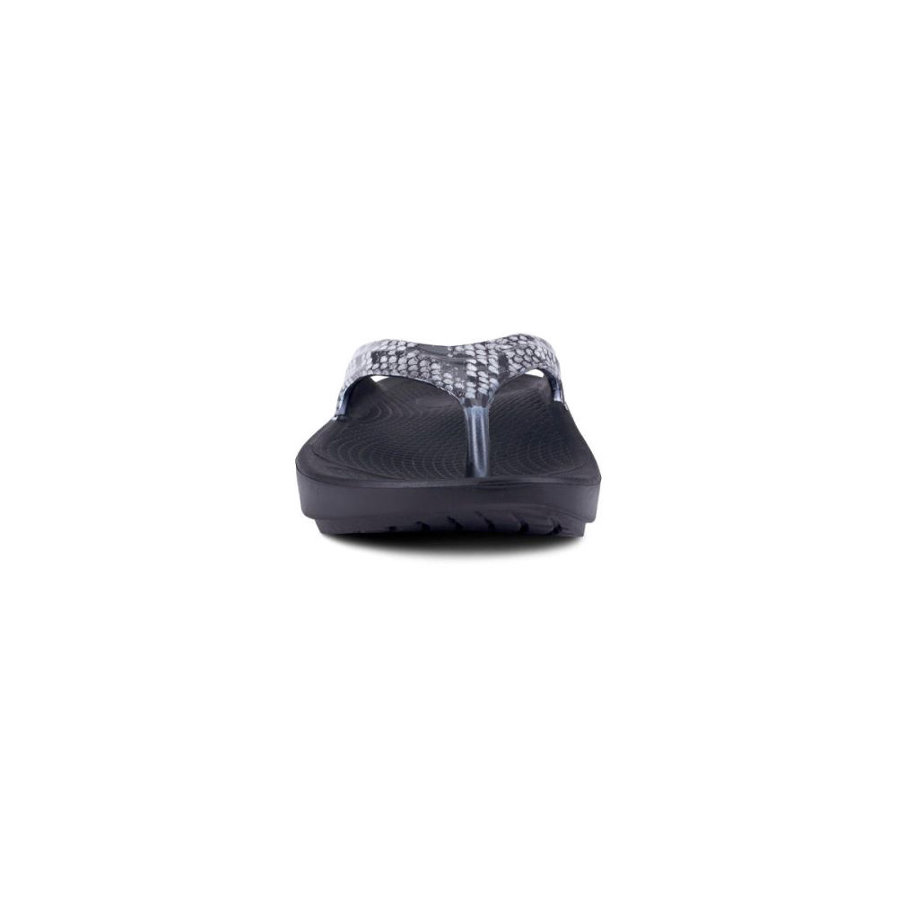 OOFOS Women's OOlala Limited Sandal - Snake