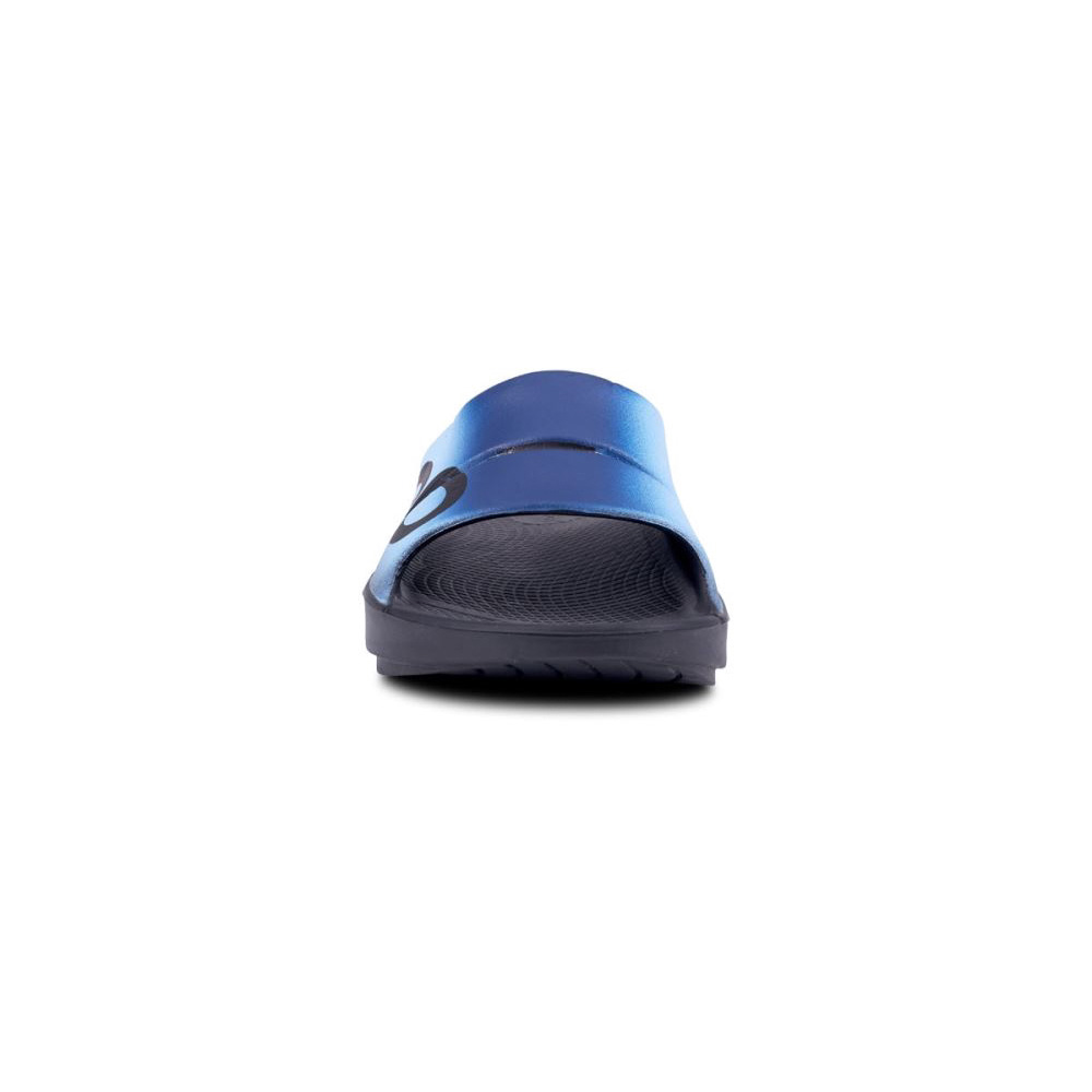 OOFOS Men's OOahh Sport Slide Sandal - Azul