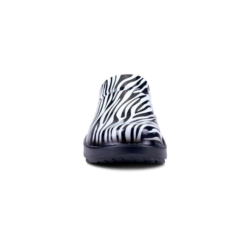 OOFOS Women's OOcloog Limited Edition Clog - Zebra
