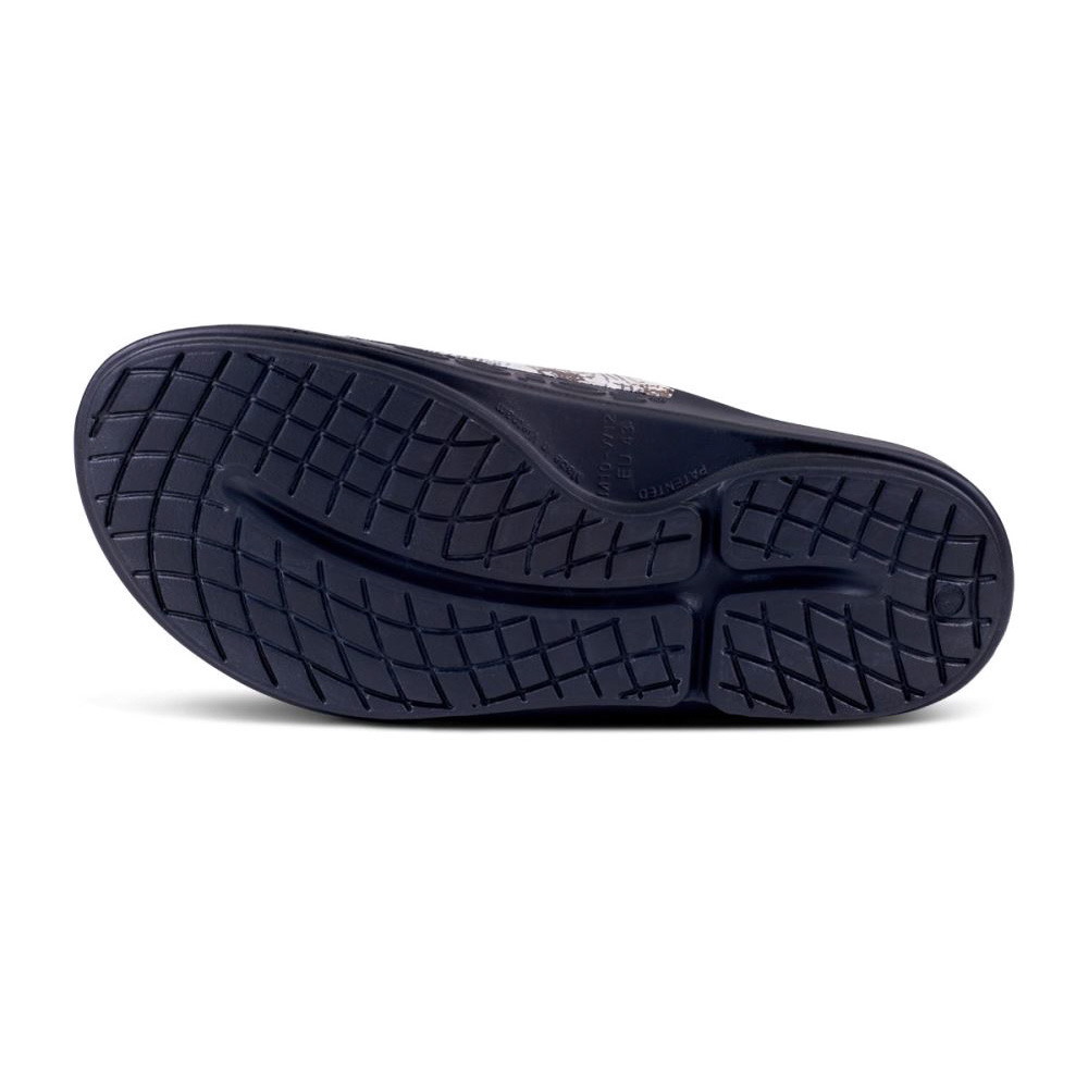 OOFOS Men's OOahh Sport Flex Sandal- Desert Camo