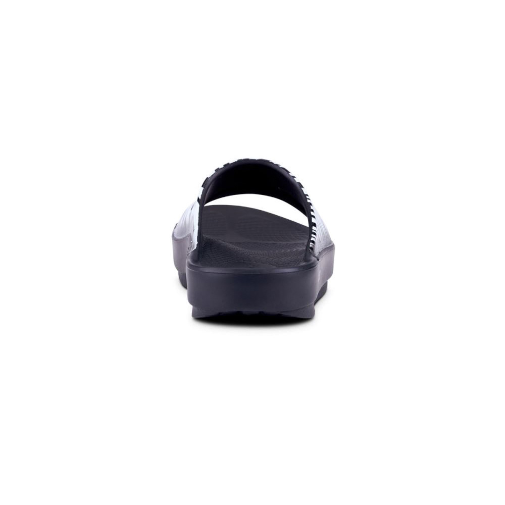 OOFOS Women's OOahh Luxe Slide Sandal - Zebra