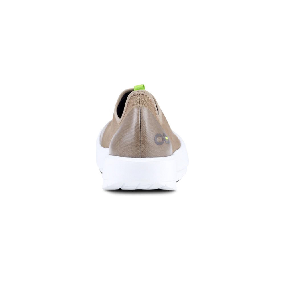 OOFOS Women's OOmg eeZee Low Shoe - White Taupe
