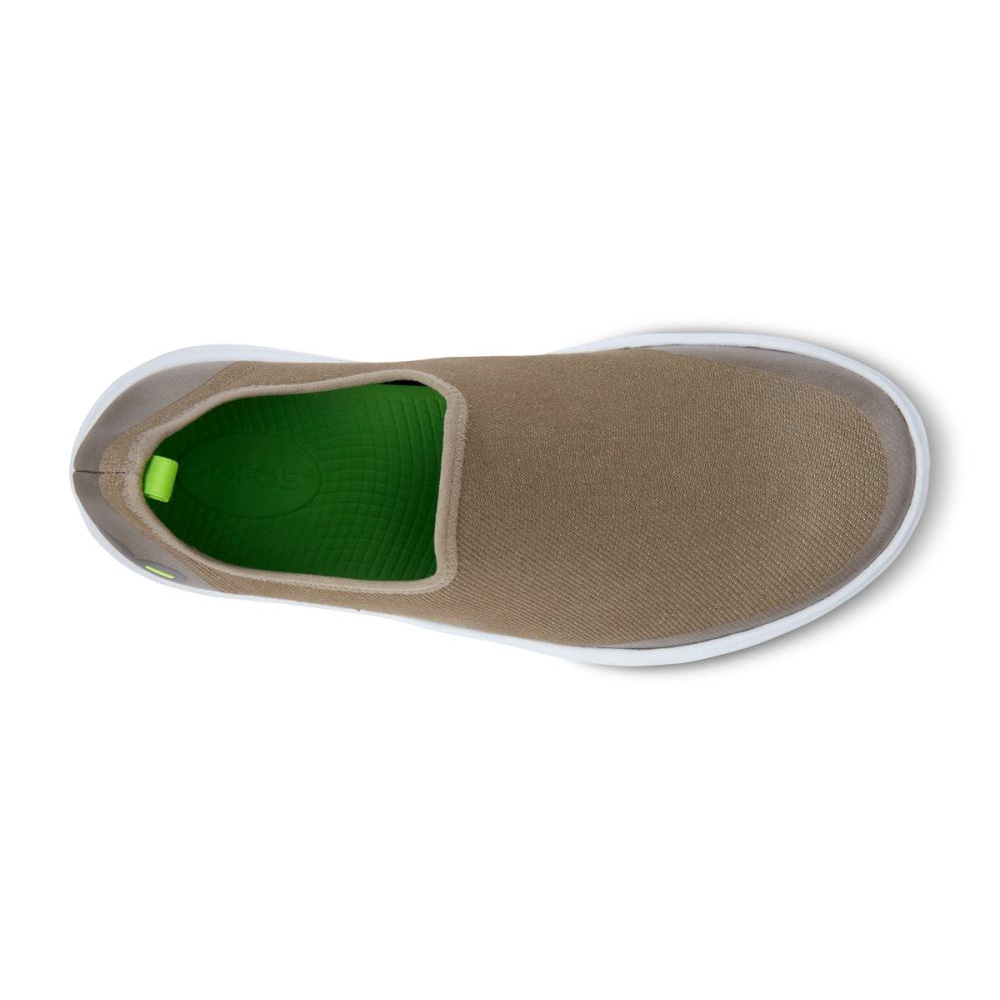 OOFOS Women's OOmg eeZee Low Shoe - White Taupe