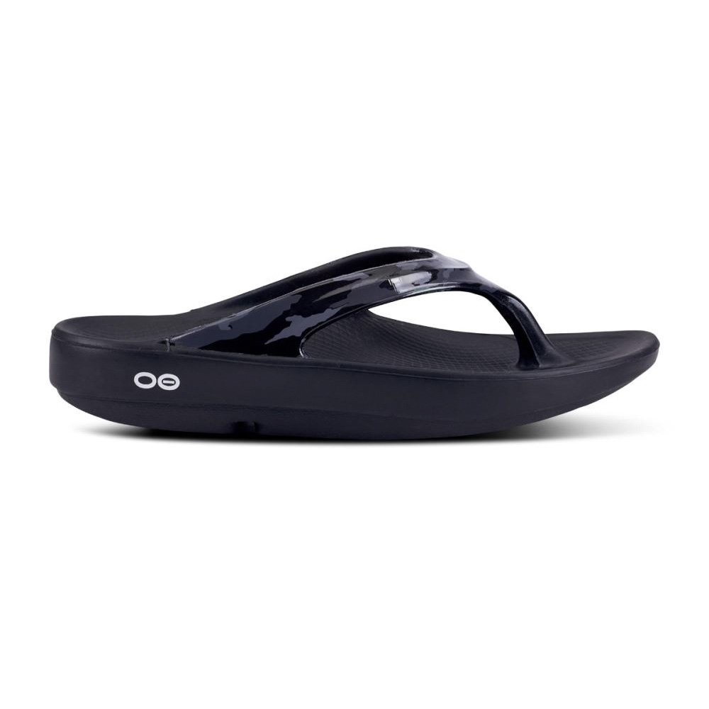 OOFOS Women's OOlala Limited Sandal - Black Camo