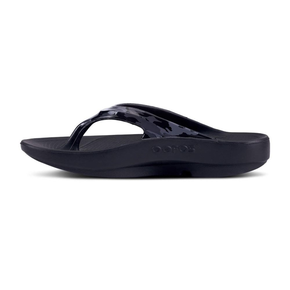 OOFOS Women's OOlala Limited Sandal - Black Camo