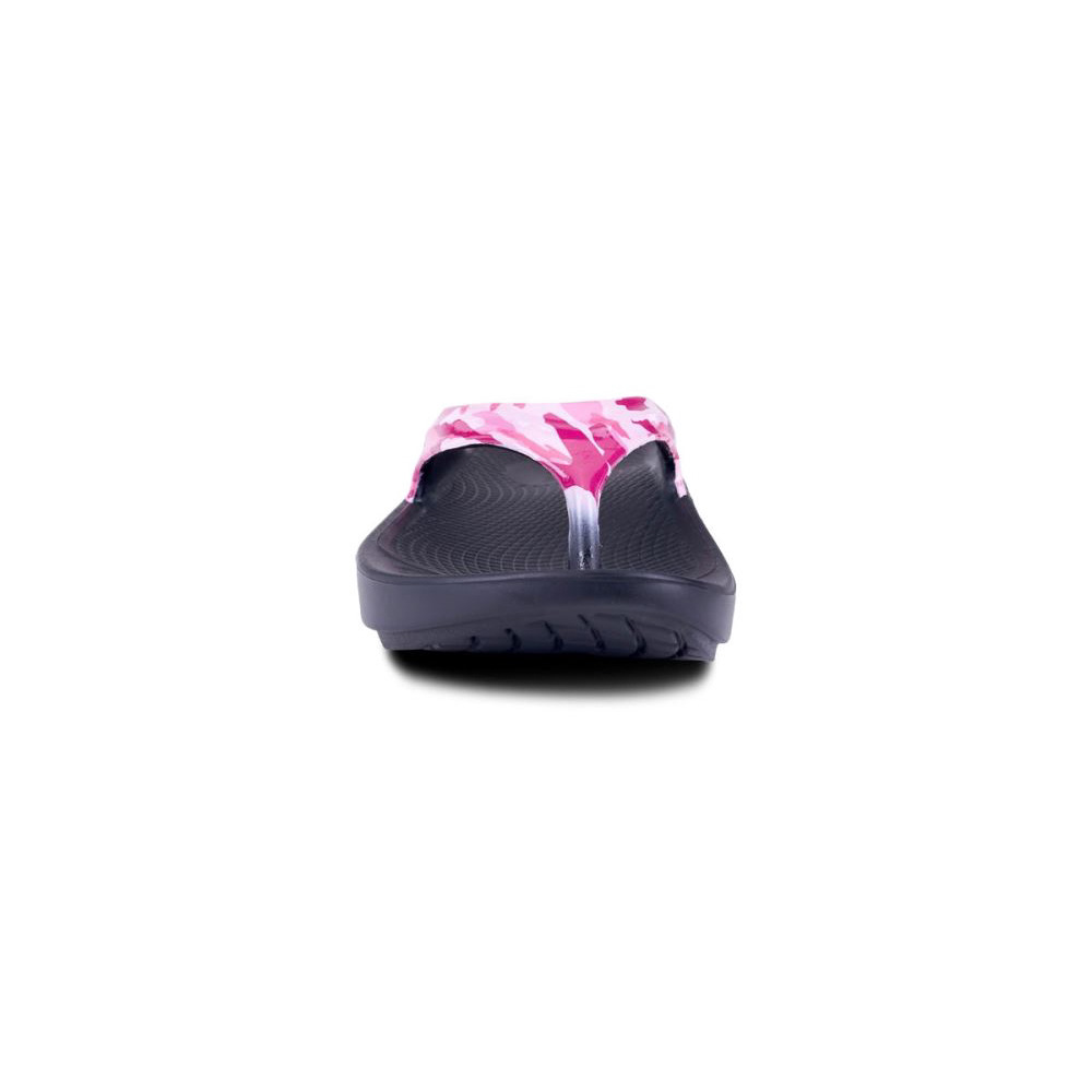 OOFOS Women's OOlala Limited Sandal - Project Pink Camo