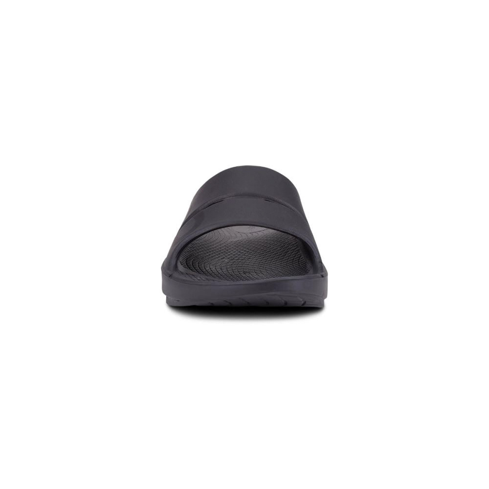 OOFOS Men's OOahh Sport Slide Sandal - Black Matte