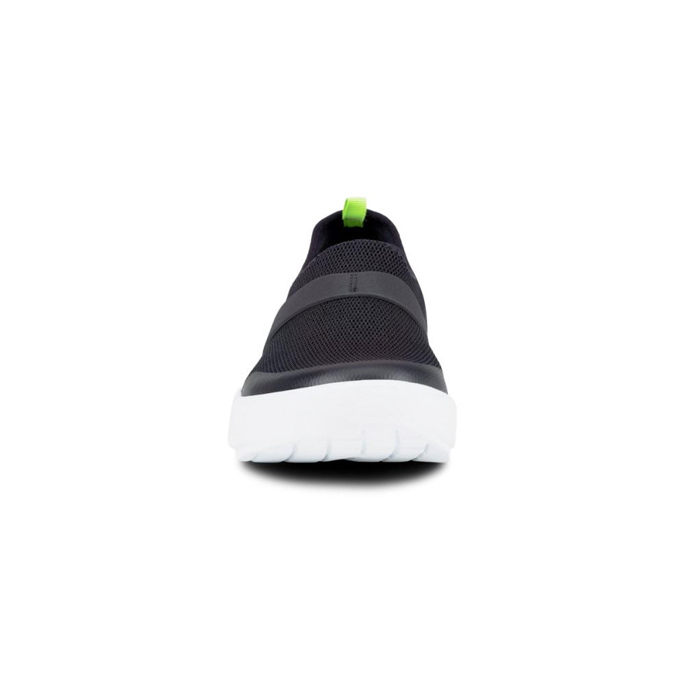 OOFOS Women's OOmg Low Shoe - White Black