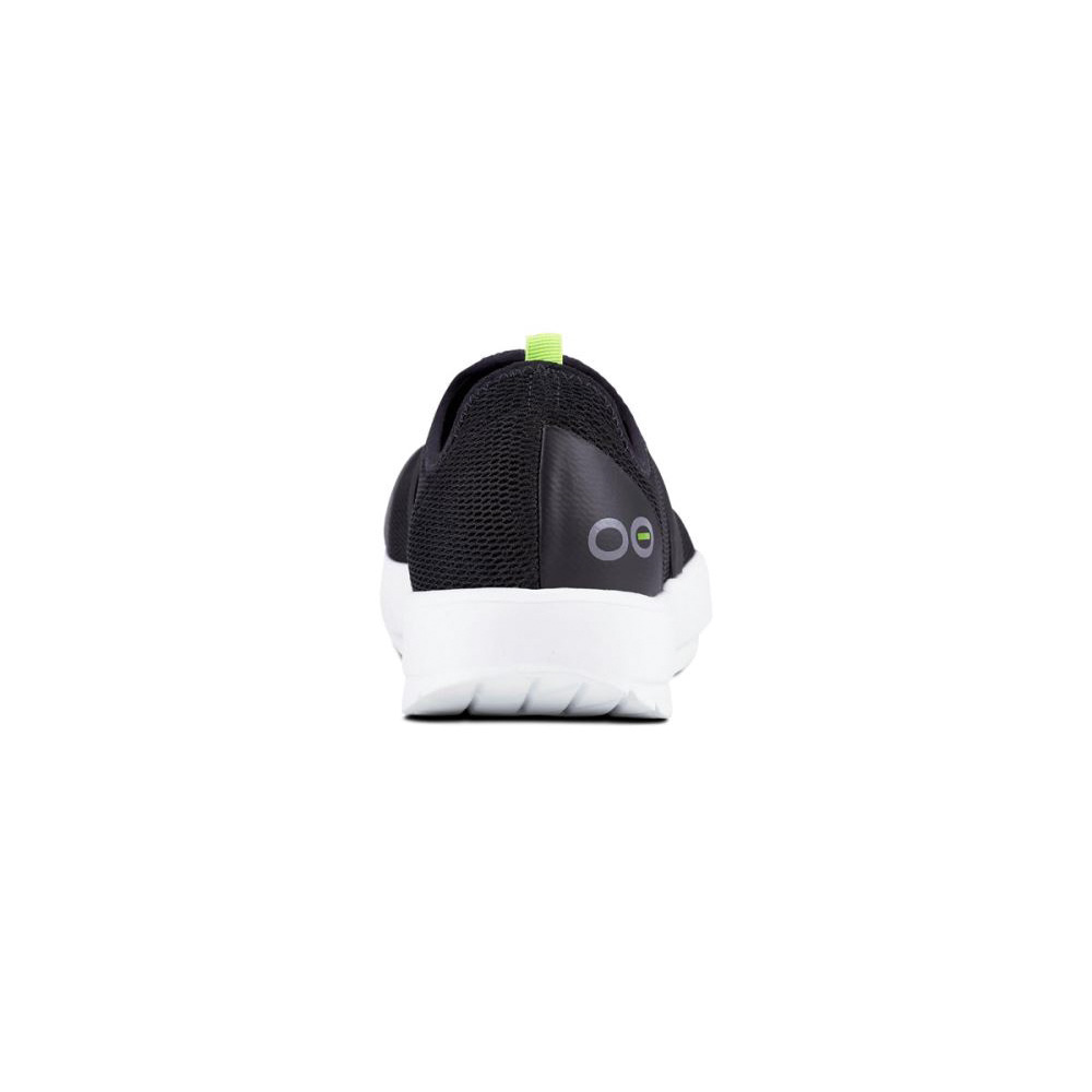 OOFOS Women's OOmg Low Shoe - White Black