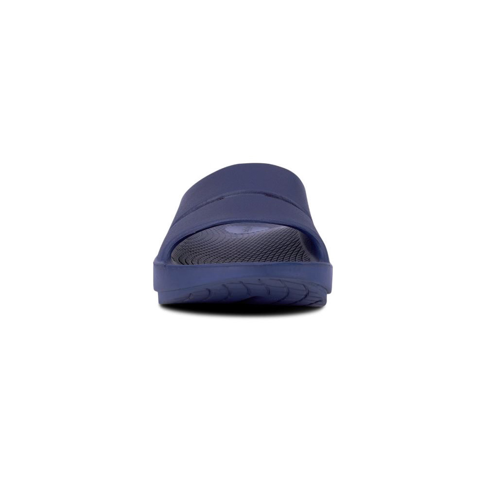 OOFOS Men's OOahh Slide Sandal - Navy