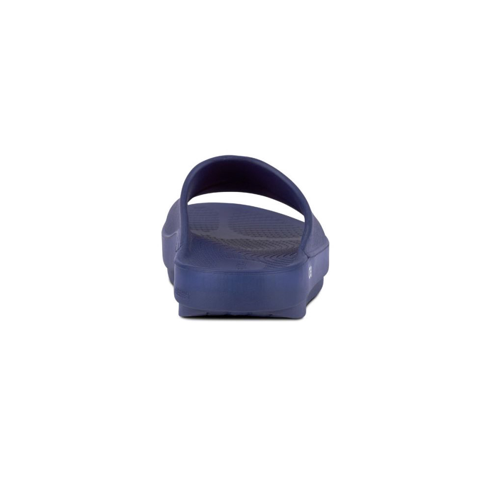 OOFOS Men's OOahh Slide Sandal - Navy