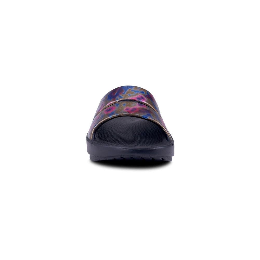 OOFOS Women's OOahh Luxe Slide Sandal - Kaleidoscope