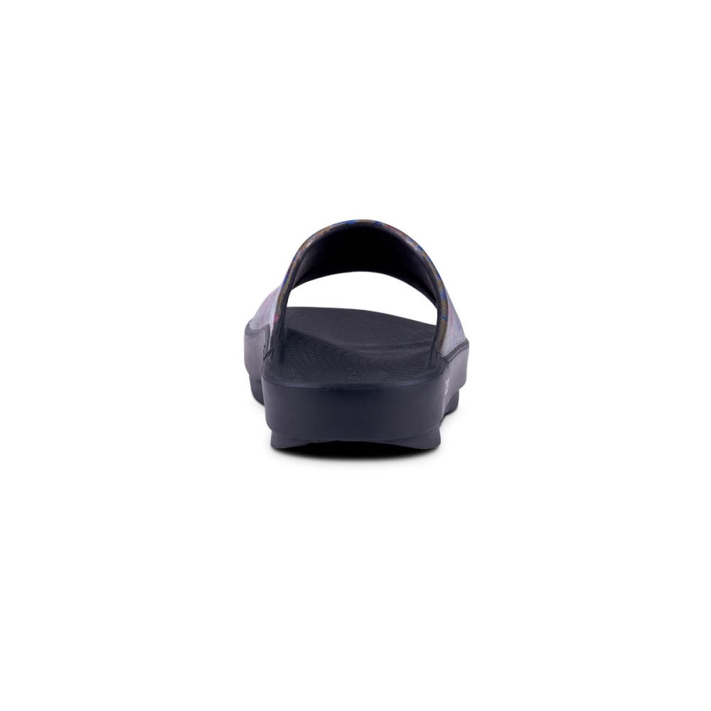OOFOS Women's OOahh Luxe Slide Sandal - Kaleidoscope