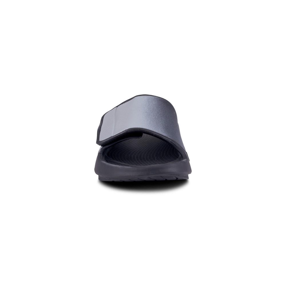 OOFOS Women's OOahh Sport Flex Sandal- Gray