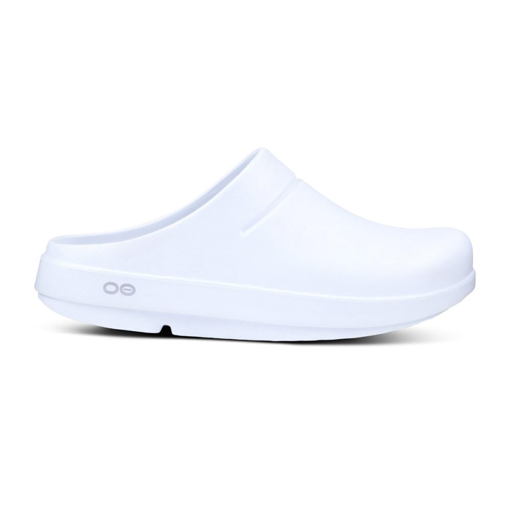 OOFOS Women's OOcloog Clog - White