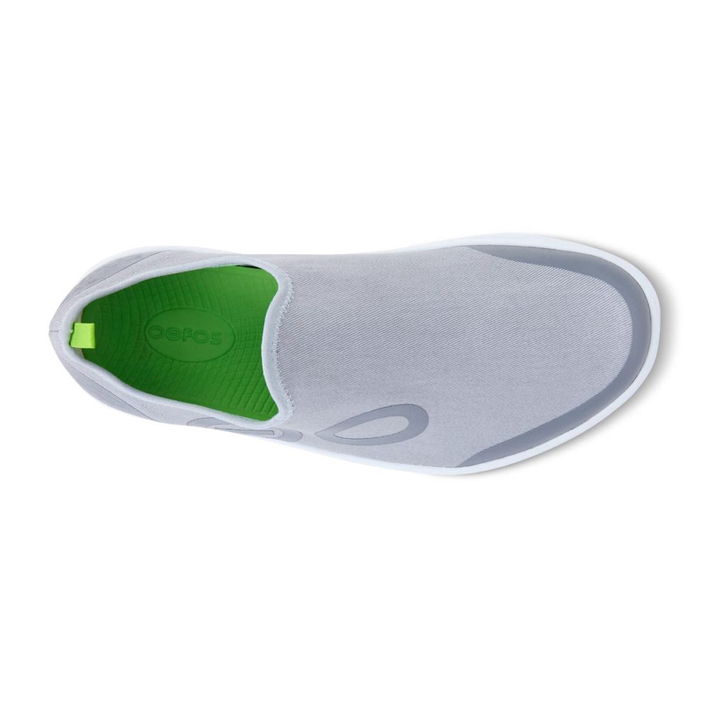 OOFOS Men's OOmg eeZee Low Shoe - White Gray