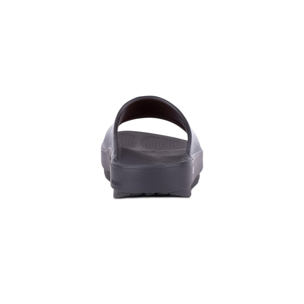OOFOS Women's OOahh Luxe Slide Sandal - Black
