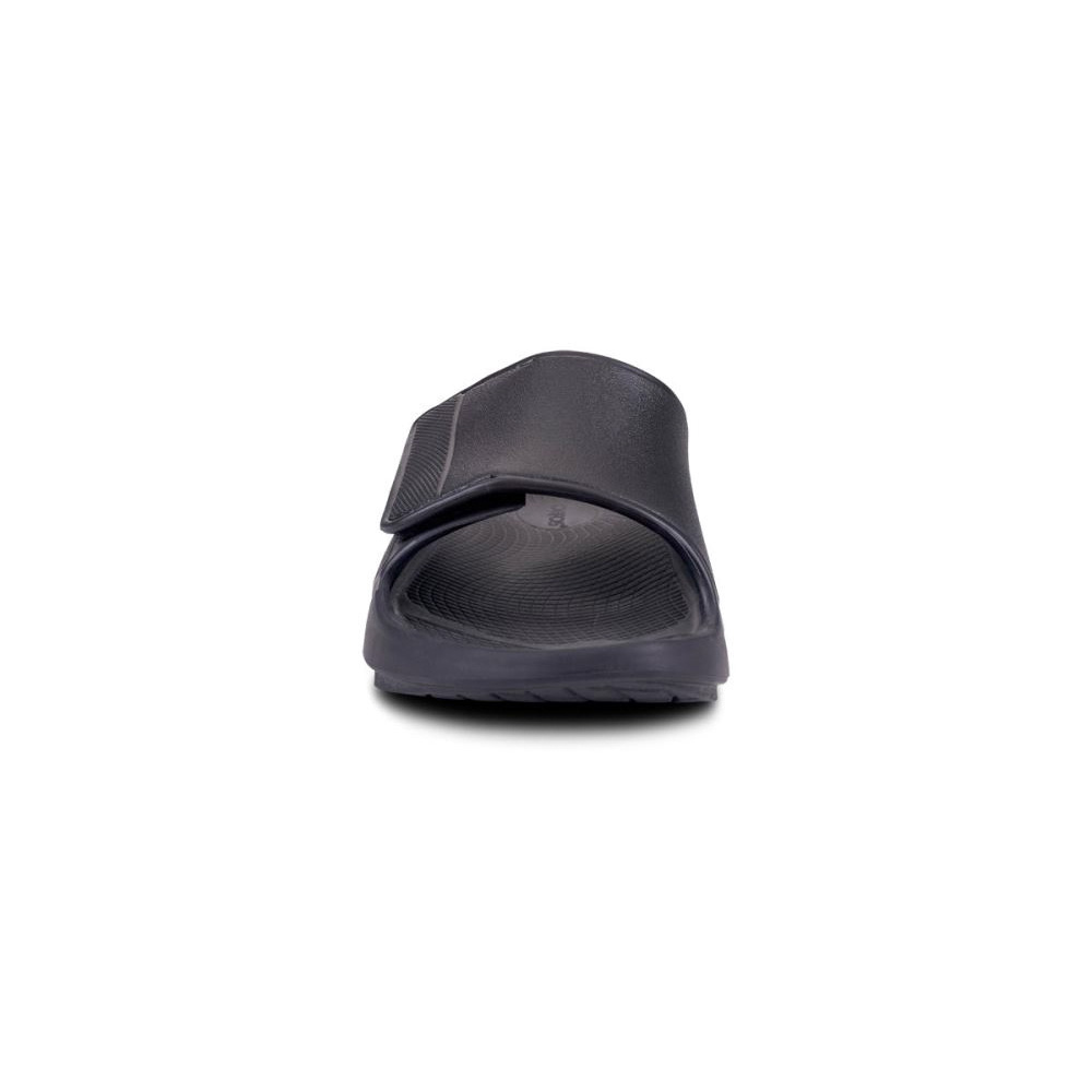 OOFOS Men's OOahh Sport Flex Sandal - Matte Black