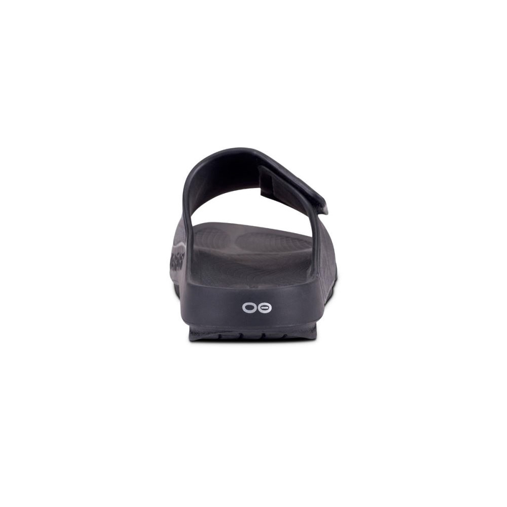 OOFOS Men's OOahh Sport Flex Sandal - Matte Black