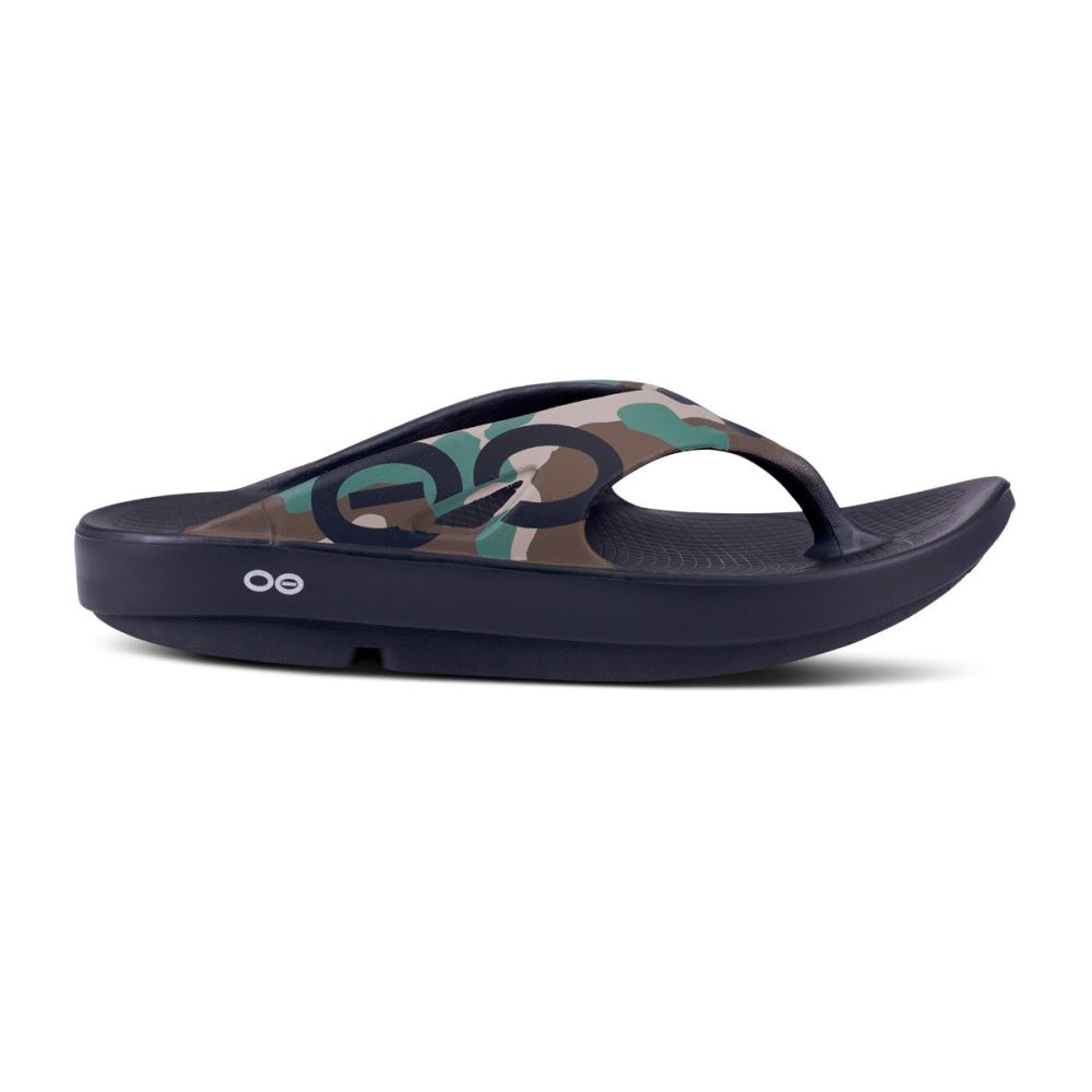 OOFOS Men's OOriginal Sport Sandal - Woodland Camo