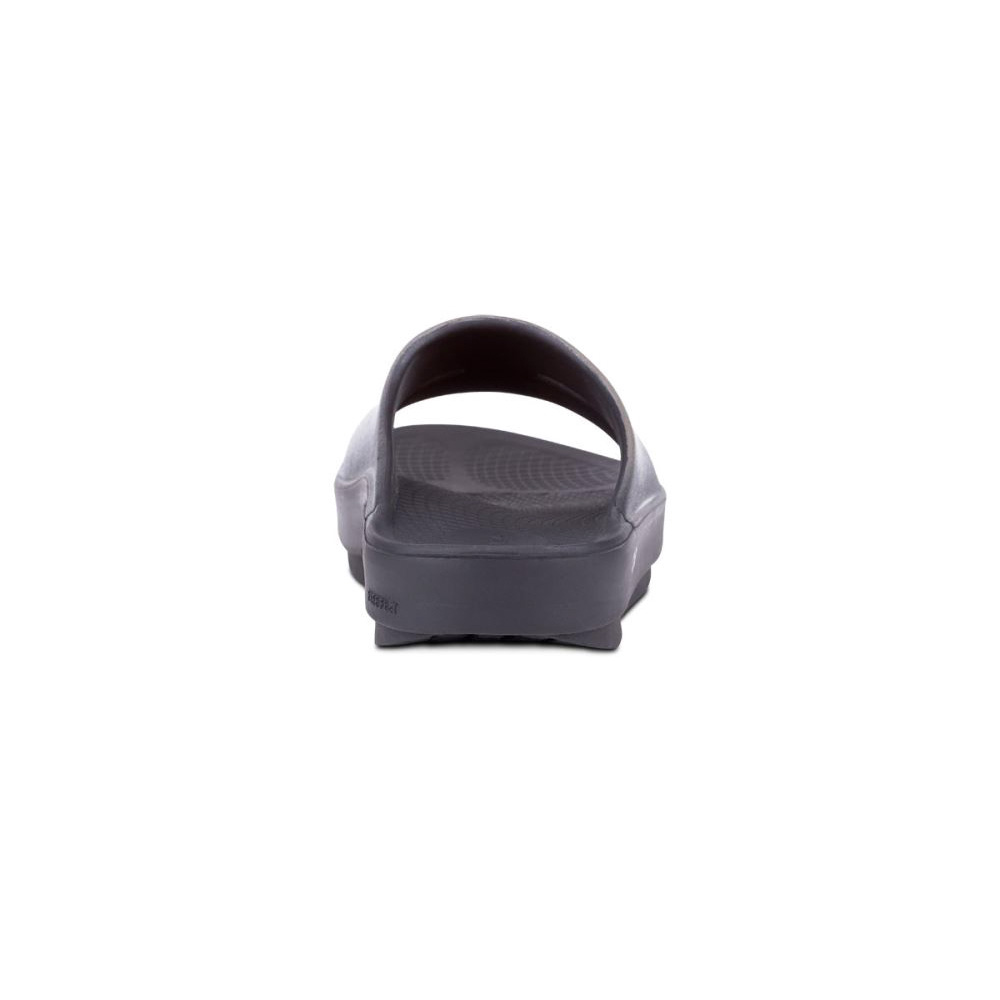 OOFOS Women's OOahh Luxe Slide Sandal - Latte