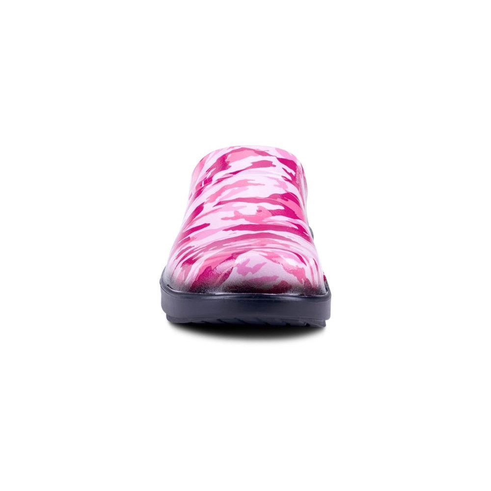 OOFOS Women's OOcloog Limited Edition Clog - Project Pink Camo