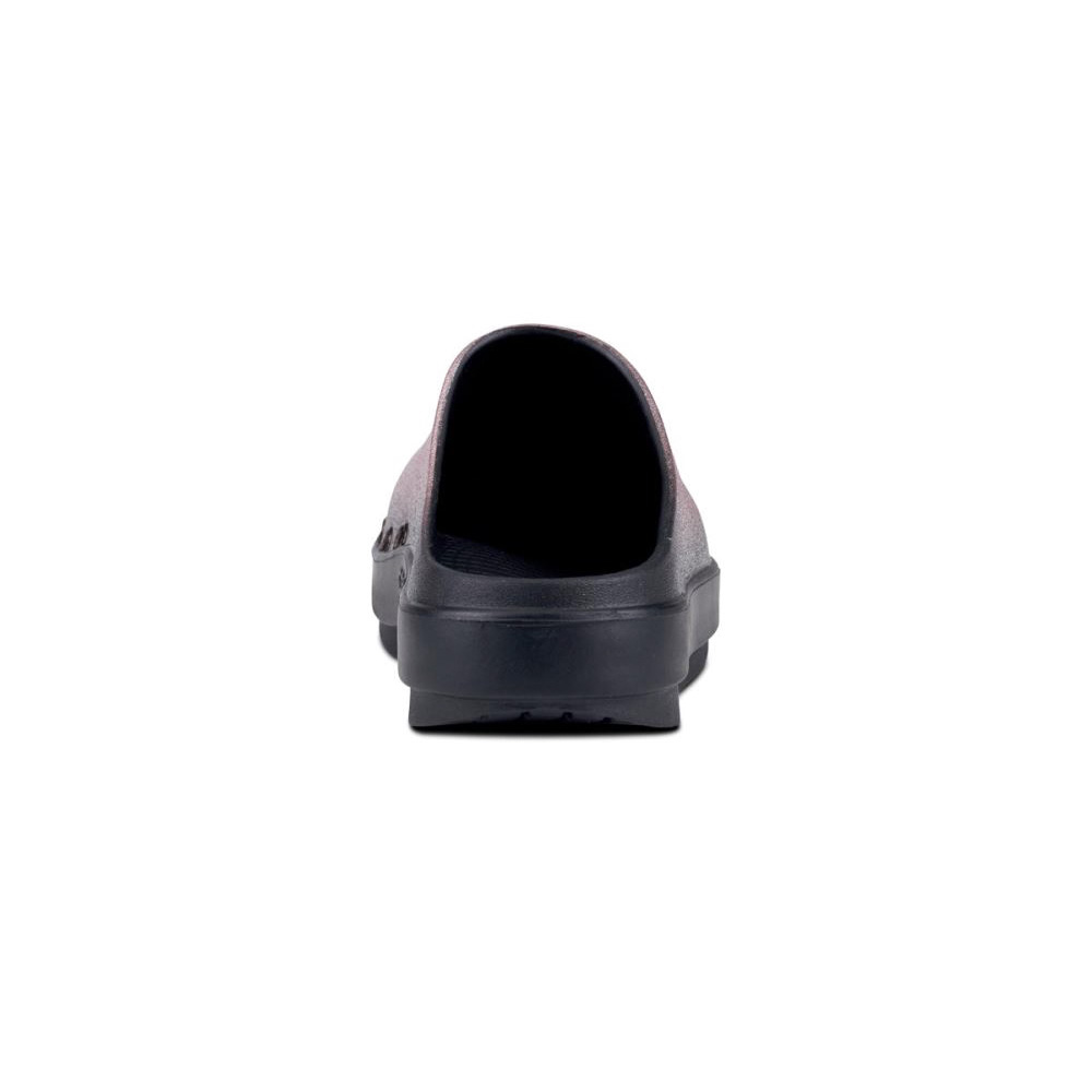 OOFOS Women's OOcloog Luxe Clog - Rose Sparkle